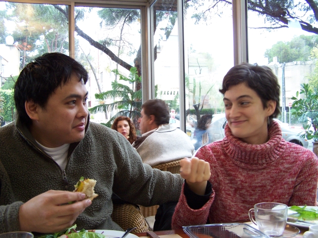 Mara and Mark eating lunch.jpg